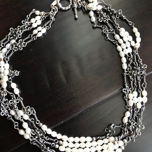 Sorry not for sale.  Silver/ Water Pearl necklace